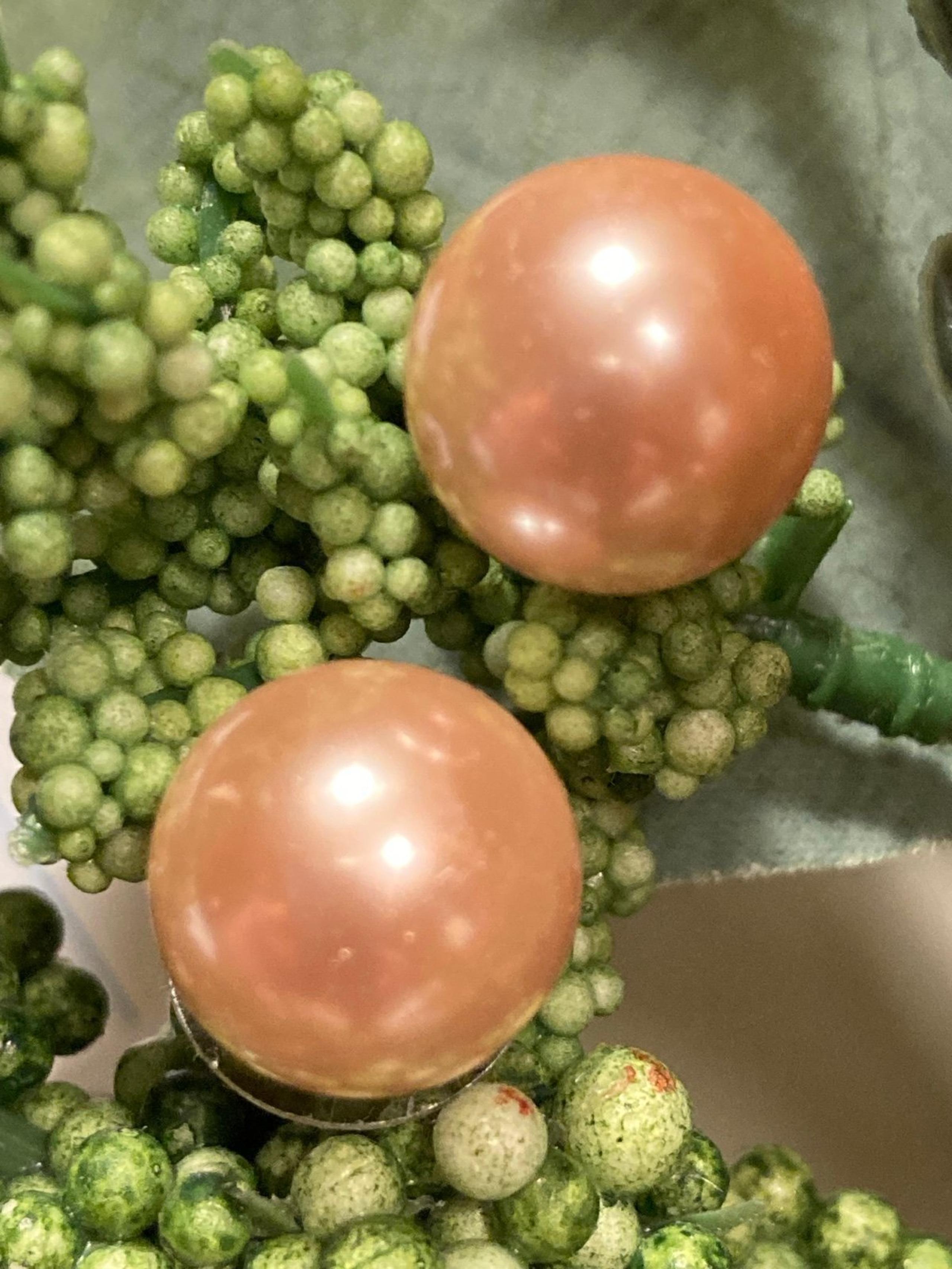 Kenneth Jay Lane Pink Pearl Stud Earrings