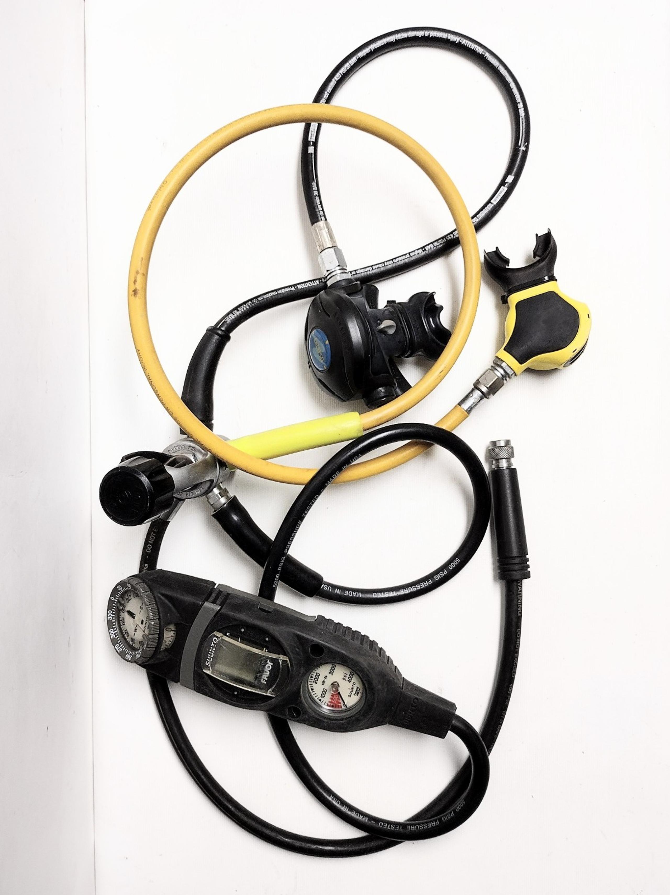 Aqualung 1st Stage w/ Suunto Favor Triple Console, Aqualung Calypso, Dual Stage
