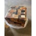 Home & Manor, Daniella Leather Ottoman