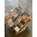 Home & Manor, Daniella Leather Ottoman