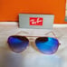 Ray Ban blue aviator flash sunglasses
