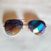 Ray Ban blue aviator flash sunglasses