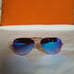Ray Ban blue aviator flash sunglasses