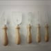 William Sonoma Olivewood Long Cheese Knives, Set of
