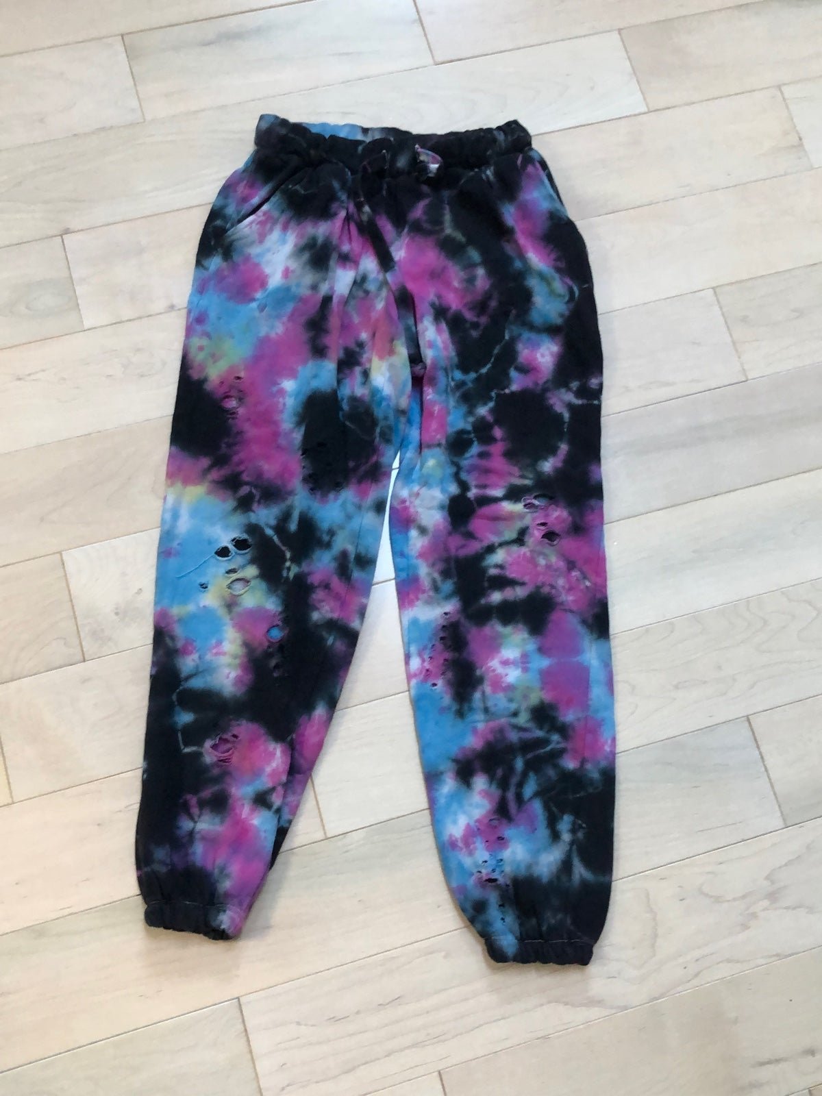 Katie J NYC girls tie dye cotton Terry sweatpants