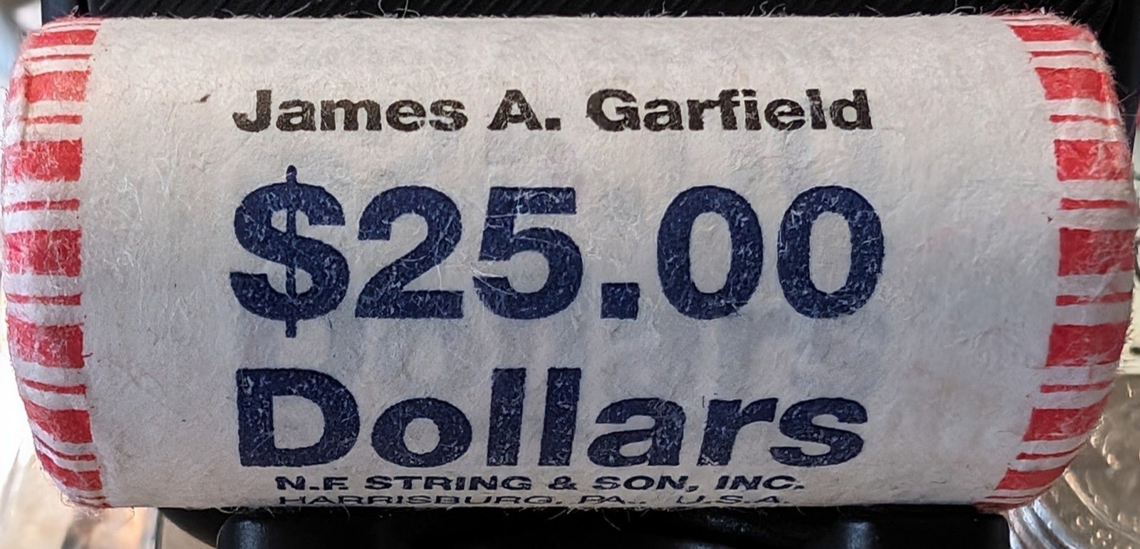 James Garfield 1 Coin Roll (Uncirculated)