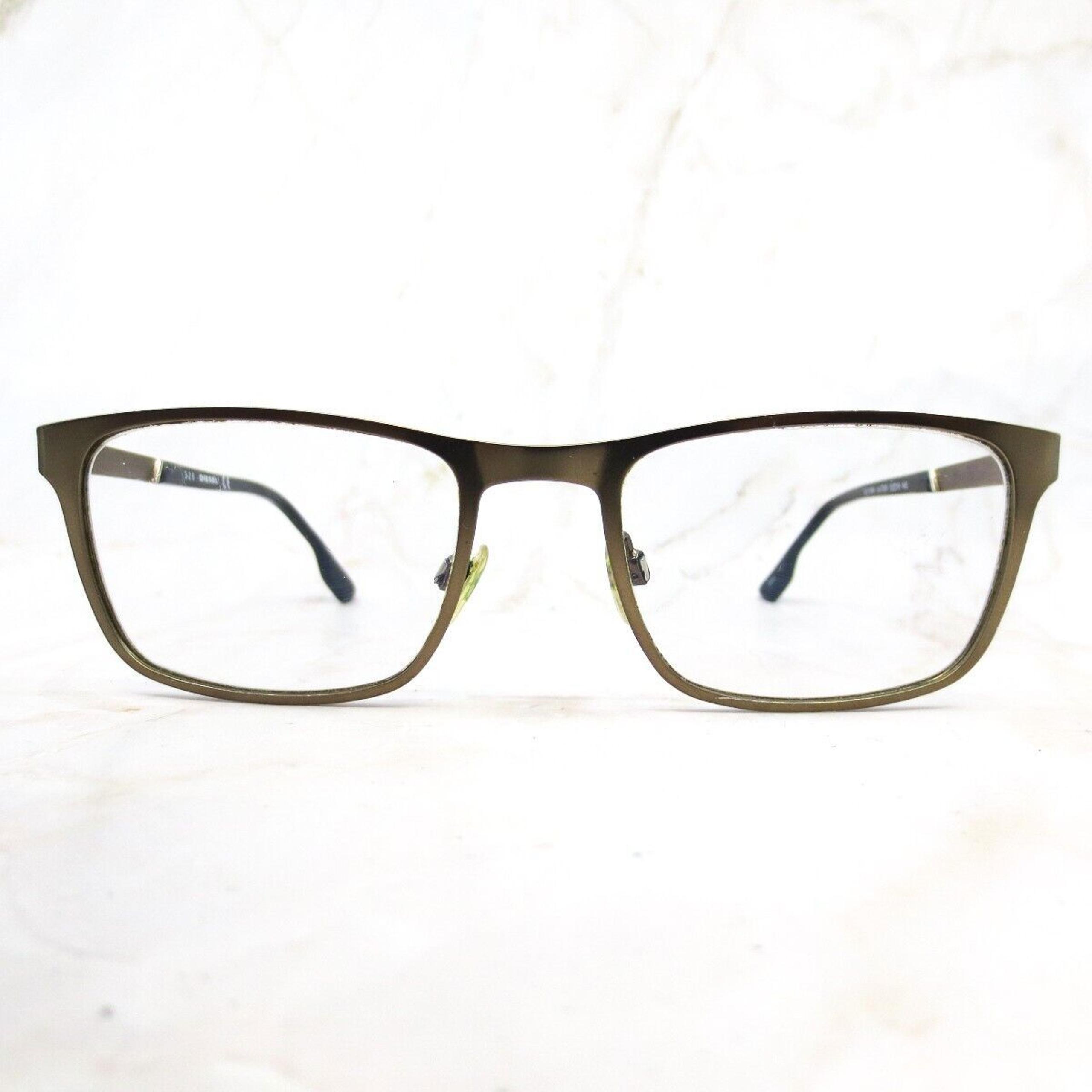 Diesel Eyeglasses Frame DL5186 009 Men's Gunmetal Rectangular Full Rim 52-19-145