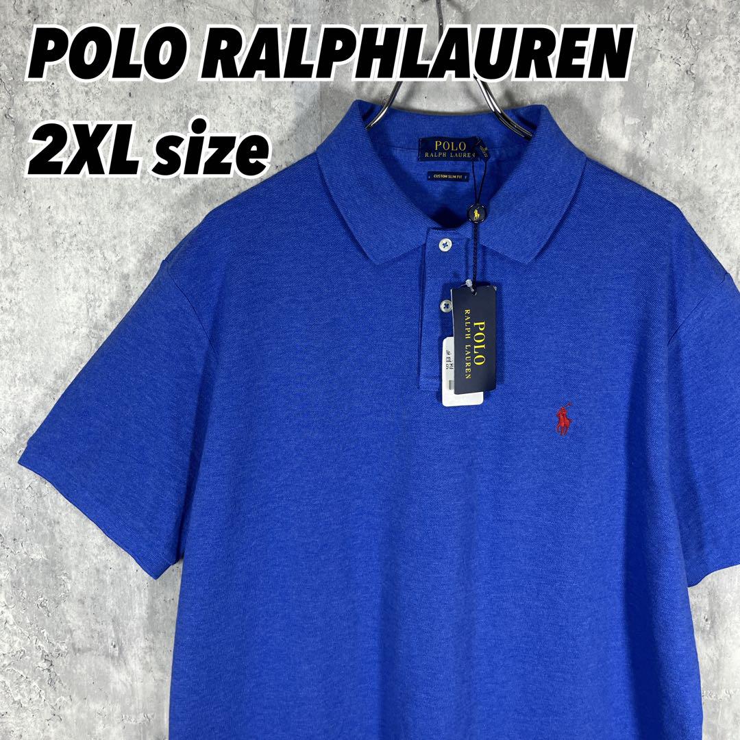 【Brand New with Tag】Polo Ralph Lauren Polo Shirt, Rare 2XL Size, Pony Embroidered Logo, Blue