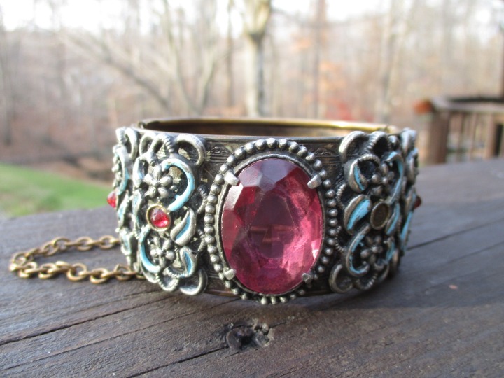 antique hinged bangle bracelet
