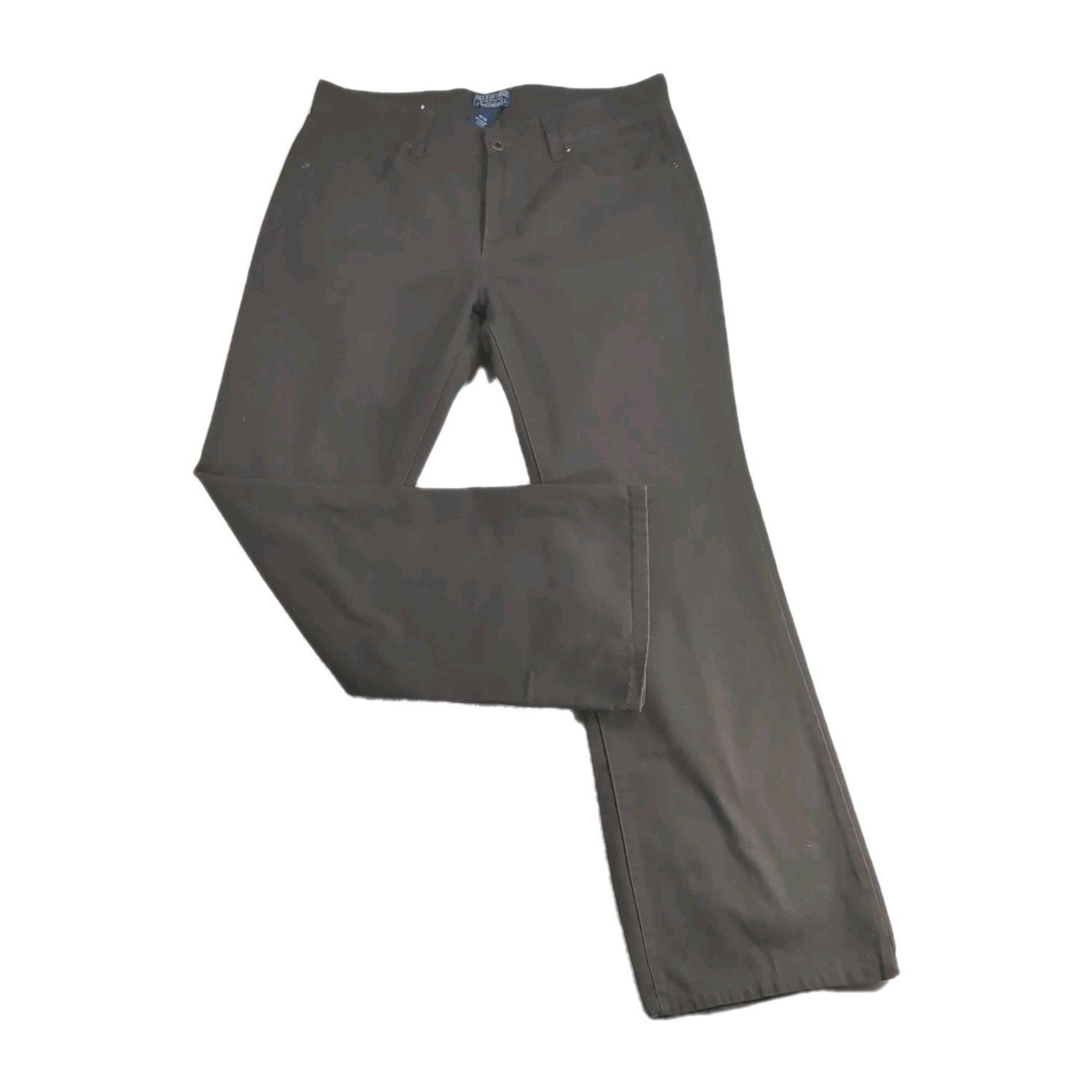 Polo Ralph Lauren Women 10x30 Chocolate Brown Bootcut Stretch Sueded Denim Jeans