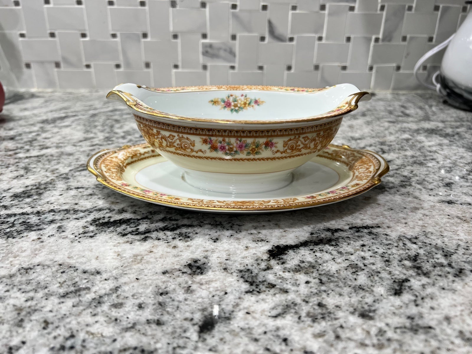 Noritake China M York #3830 Sauce Boat