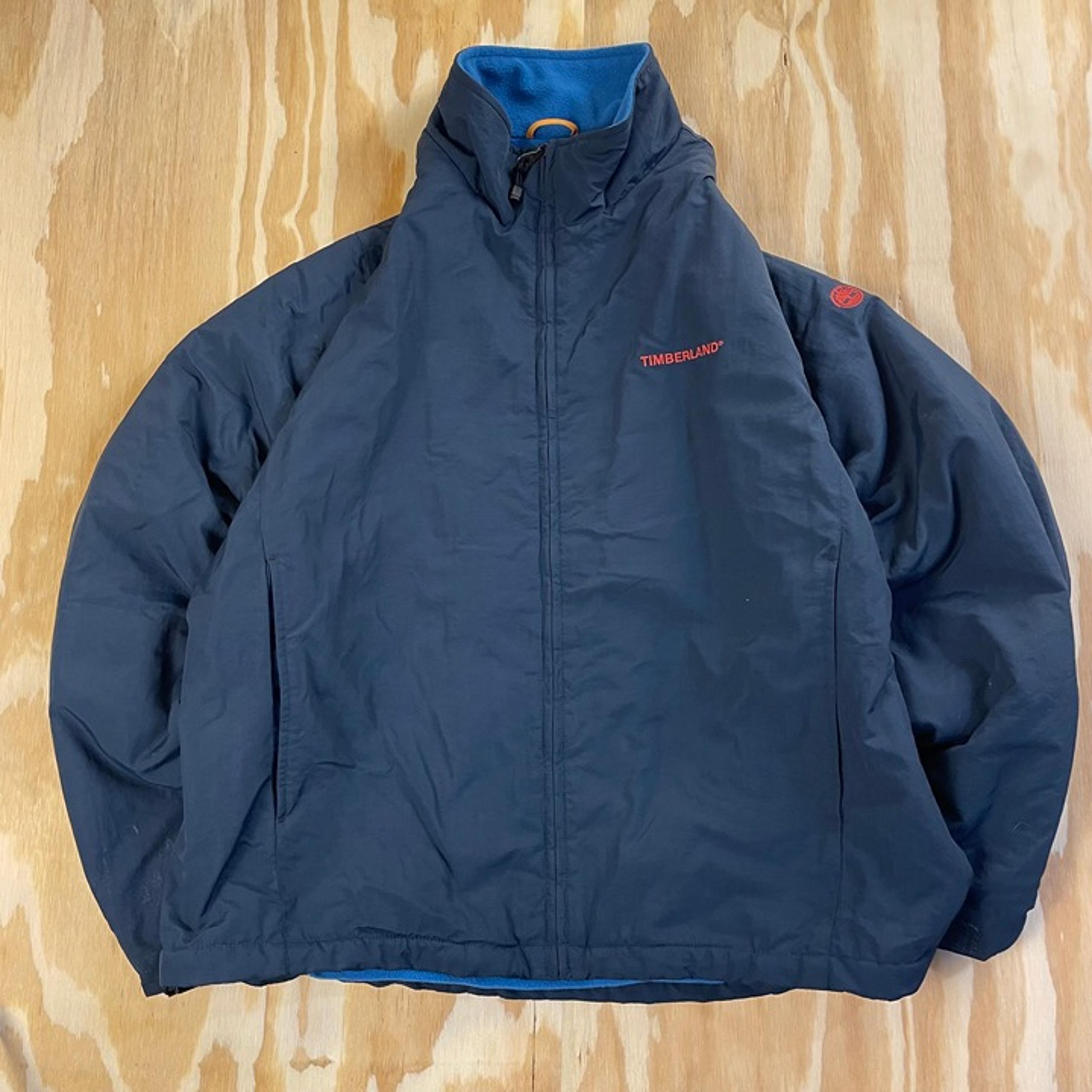 Timberland Bomber Jacket – Navy Blue – Men’s XL – Fleece Lined Windbreaker Navy