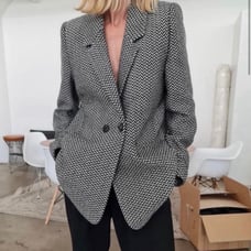 Anine Bing Fishbone Blazer, XL