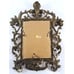 VTG Gold Gilt Picture Frame Art Nouveau Style 5x7 Desk Shelf Metal Scrollwork