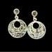 Los Ballesteros vintage Taxco Mexico sterling silver abalone earrings