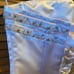 Love Illusion White Satin Strapless Bustier with Beaded Embezzlements
