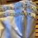 Love Illusion White Satin Strapless Bustier with Beaded Embezzlements