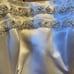 Love Illusion White Satin Strapless Bustier with Beaded Embezzlements