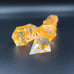 Glowing Embers handmade dice set