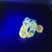 Glowing Embers handmade dice set