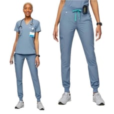 NWOT Figs Freex Cool Blue Scrub set