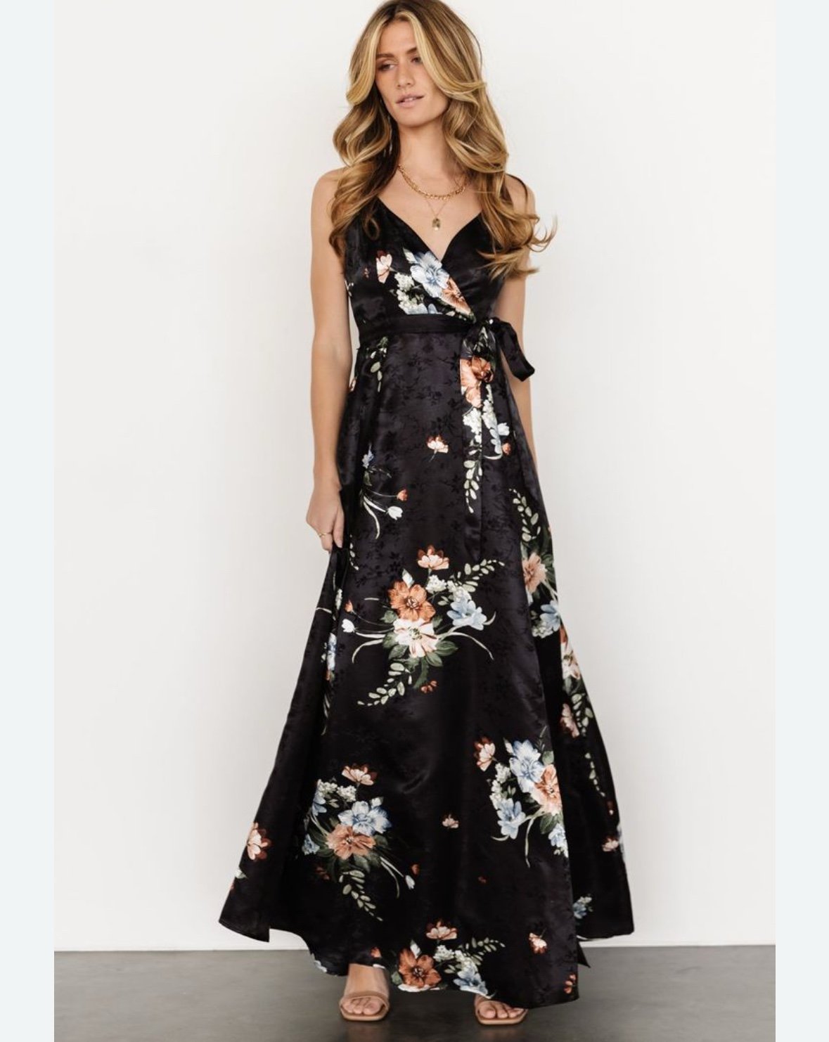 Baltic Born Floral Black Maxi Dress NWT Size XL New with tags attached Tank dres