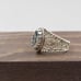 Size 5 Sterling Ornate Blue Topaz Ring