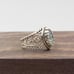 Size 5 Sterling Ornate Blue Topaz Ring