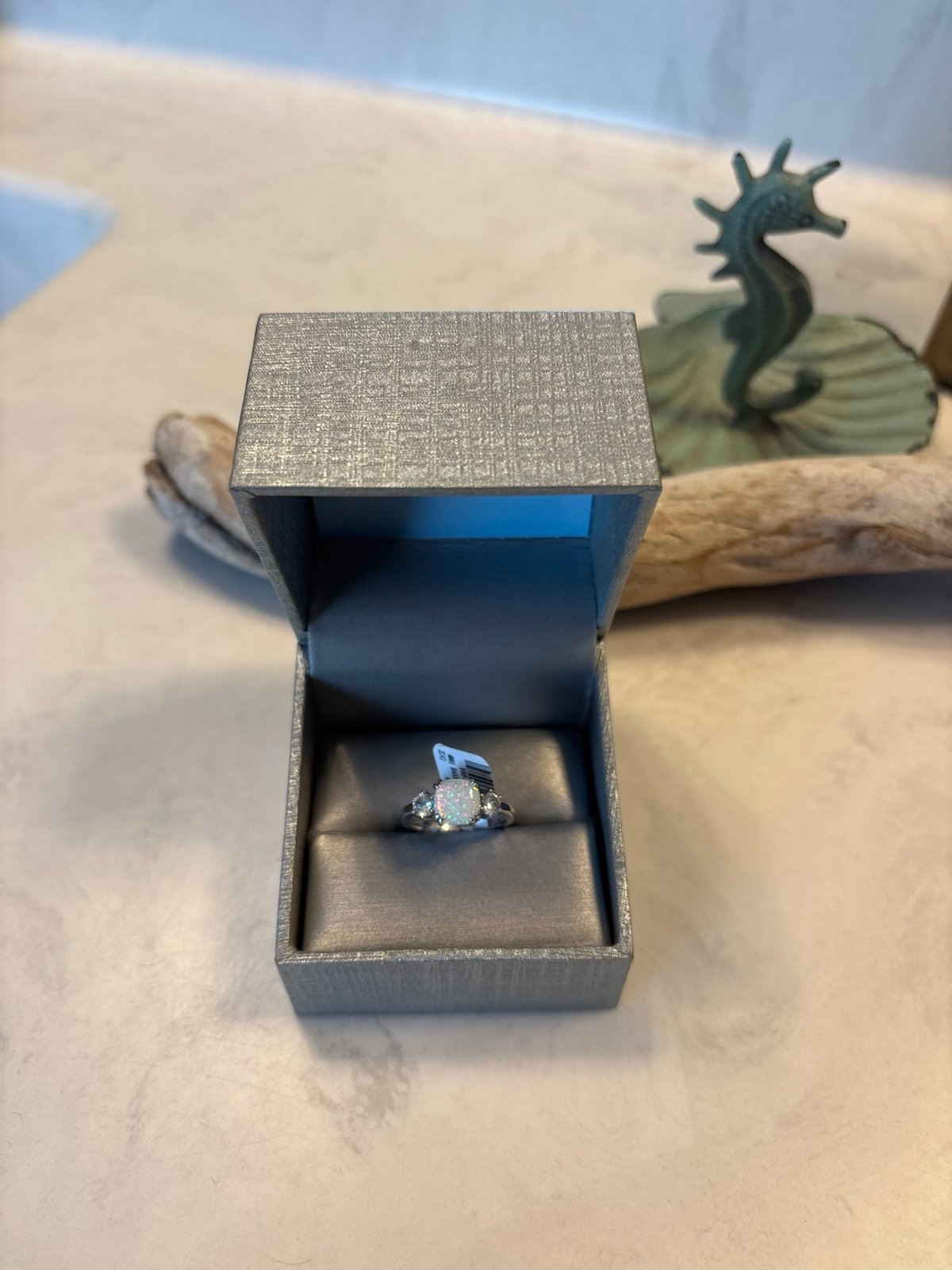 Lab Created Opal Ring