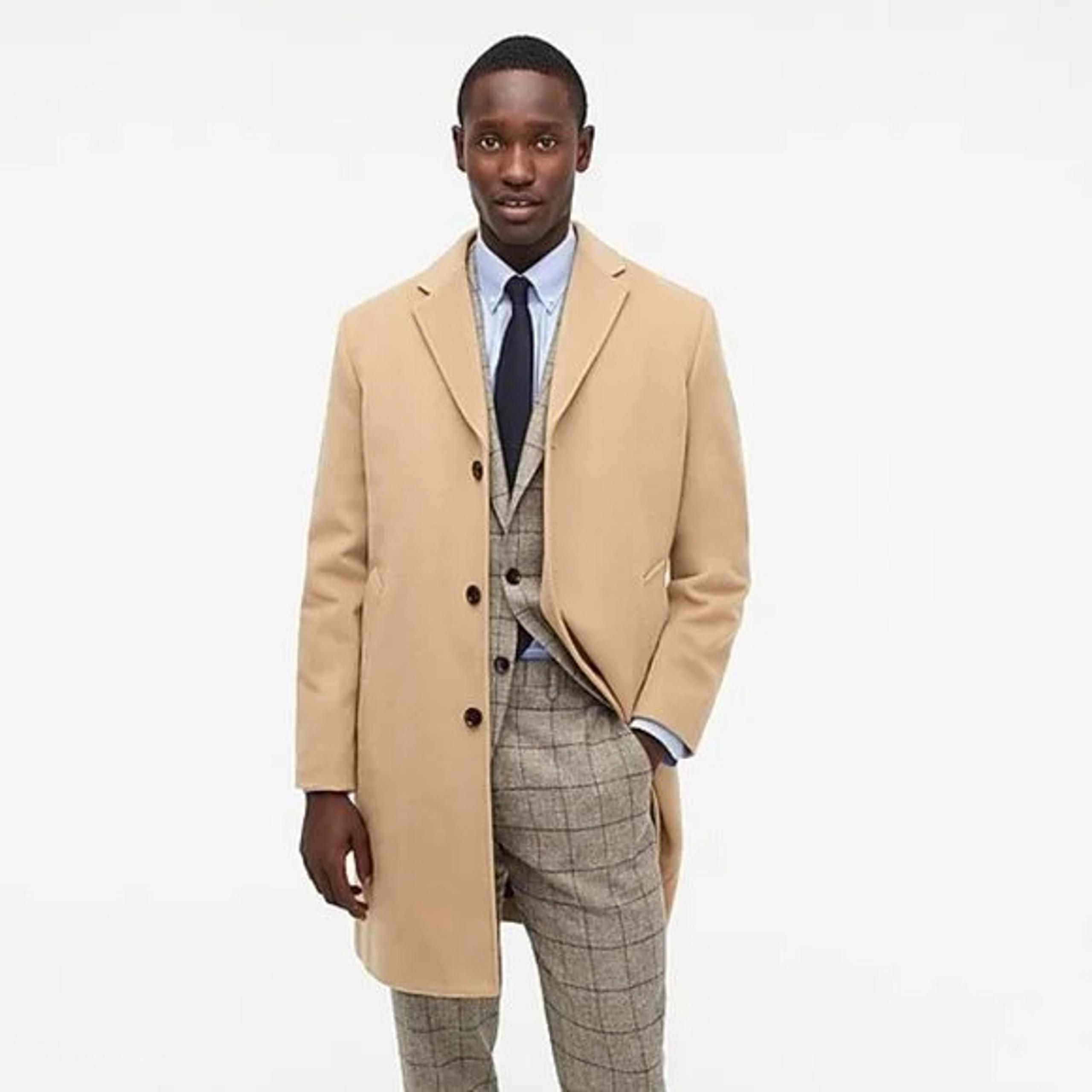 J.Crew Ludlow Coat Wool Cashmere 42 L Camel