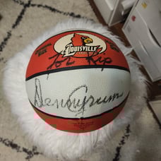 Basketball signed Denny Crum