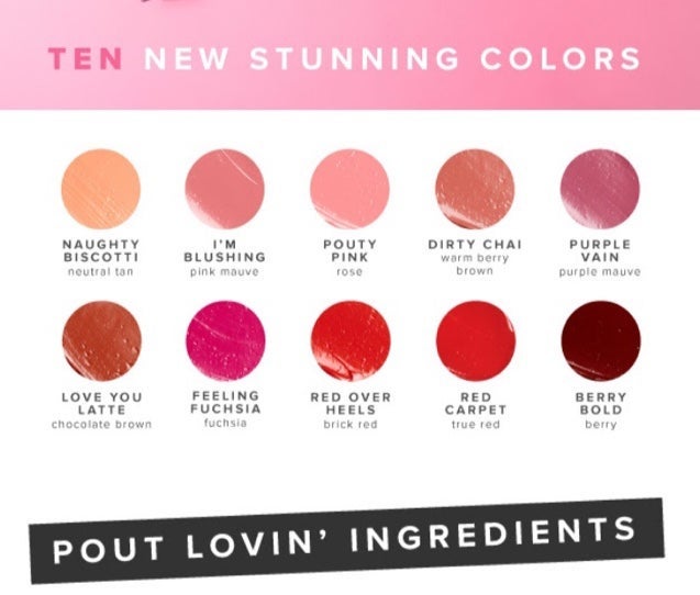 Set of 3 liquid lipsticks