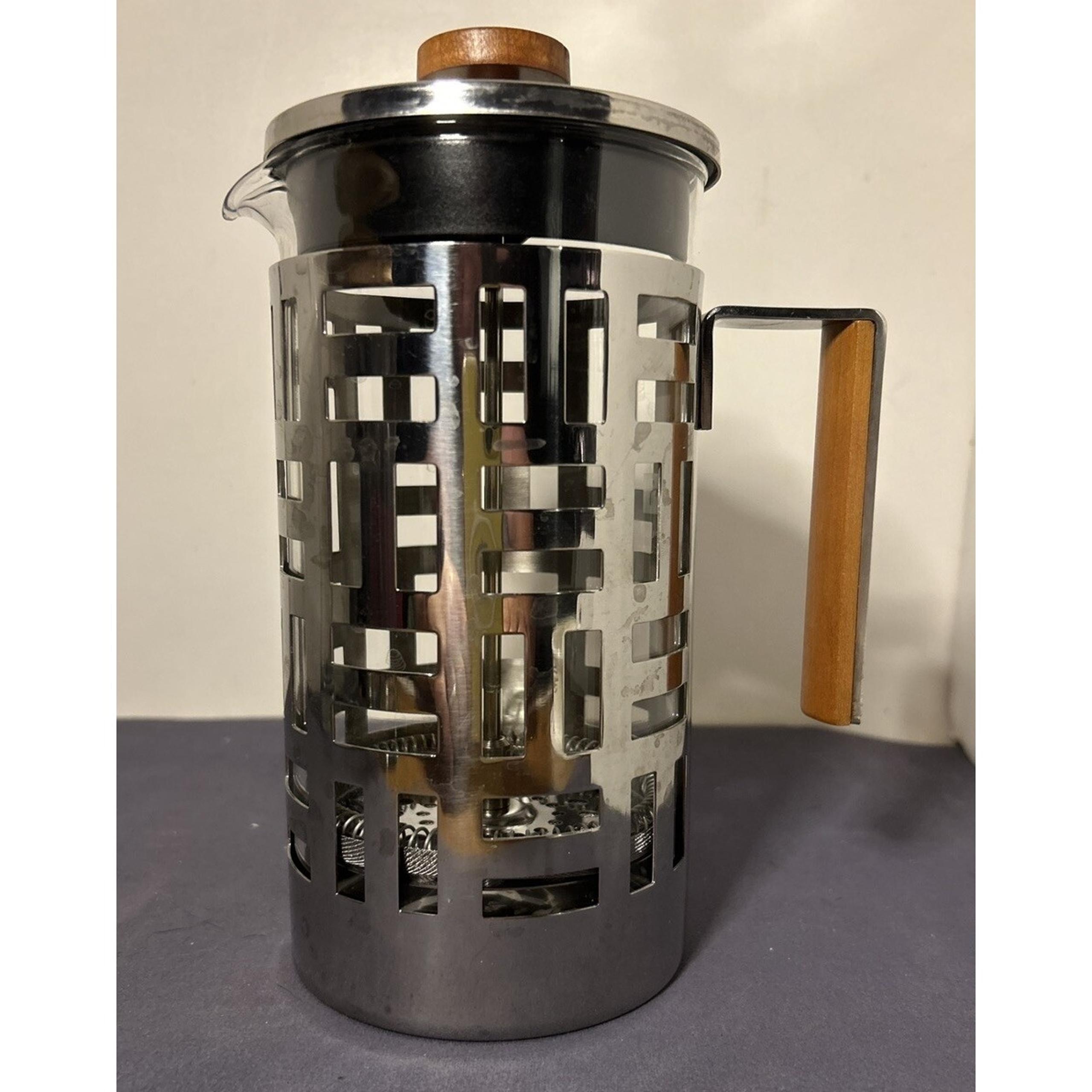 Danish Bodum French Coffee Press Art Deco Style W Teak