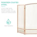 Gold Fireplace Screen Living Room Decor Tools Grate Antique Doors Wood NEW