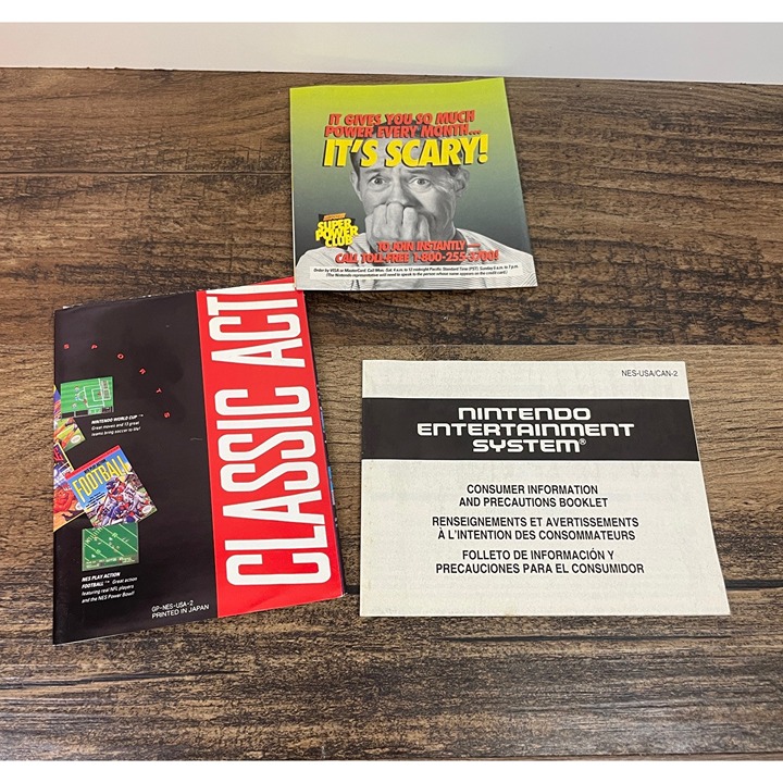 Mega Man 6 (Nintendo NES, 1994) Inserts Only Mario 3 Poster Consumer