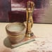 Vintage Mini Oak 22k Gold Planter