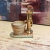 Vintage Mini Oak 22k Gold Planter