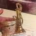 Vintage Mini Oak 22k Gold Planter