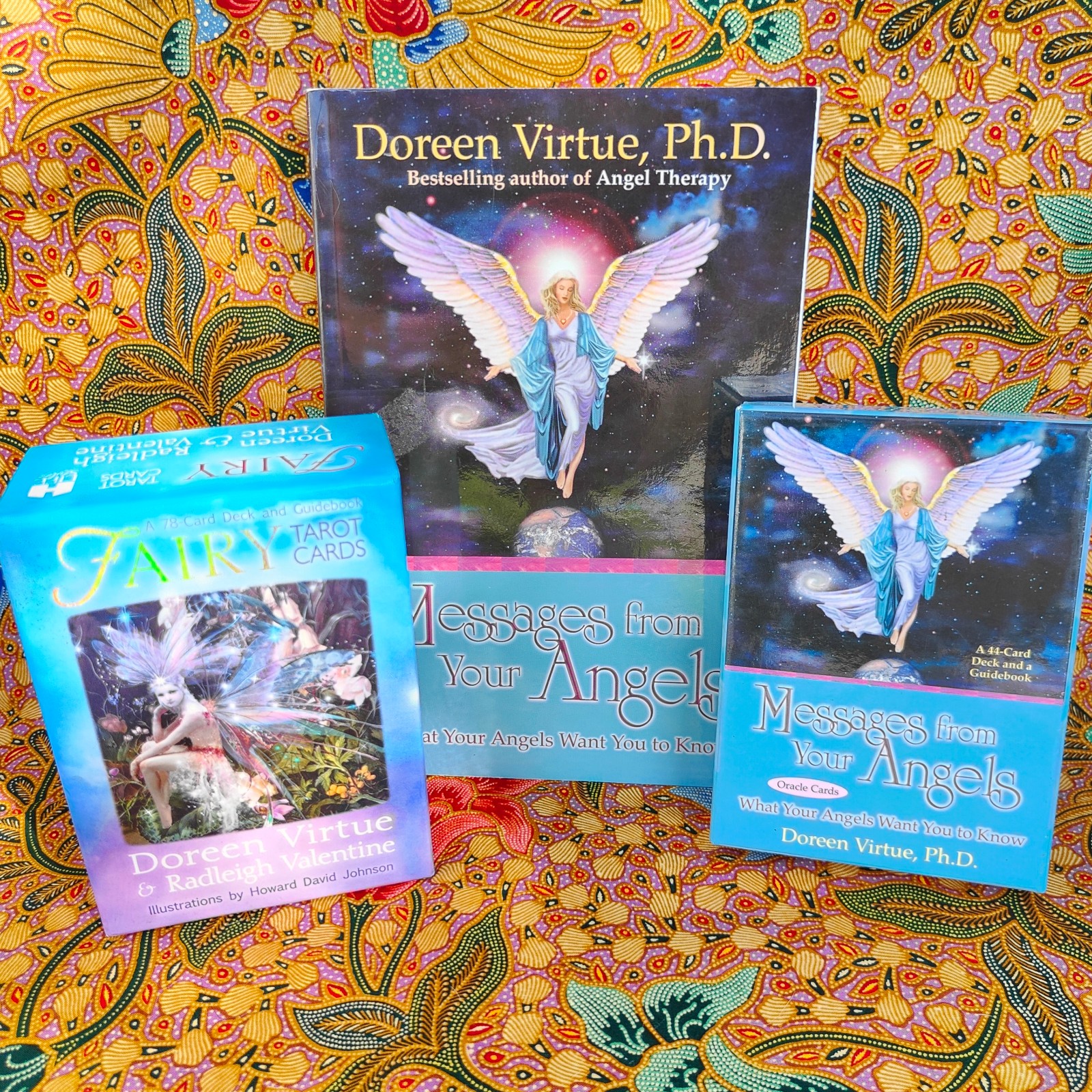 Set Original Fairy Tarot Oracle Deck Book Doreen Virtue Messages from your Angel