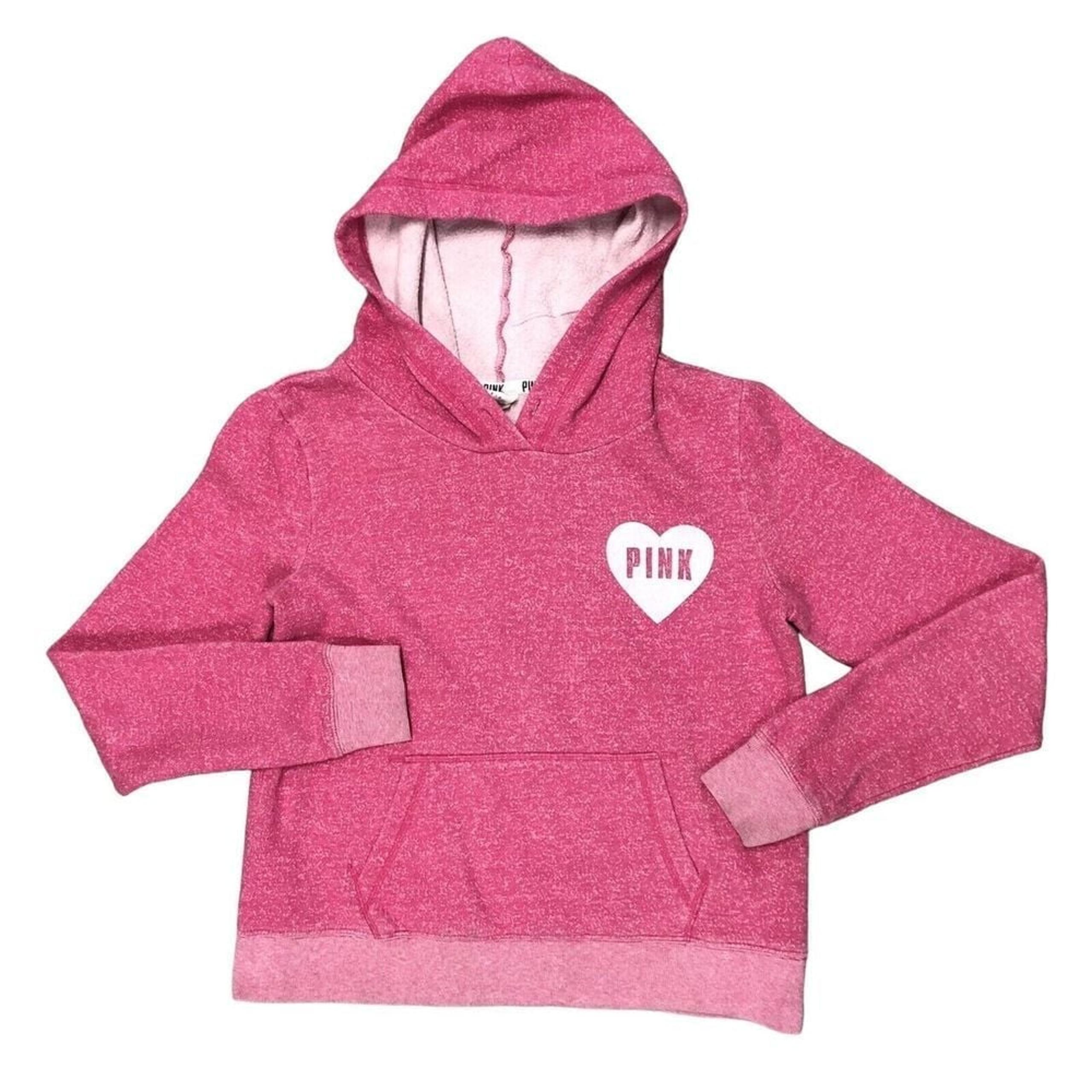 PINK Victoria's Secret Women's Small Pullover Hoodie Sweatshirt Pink Hooded