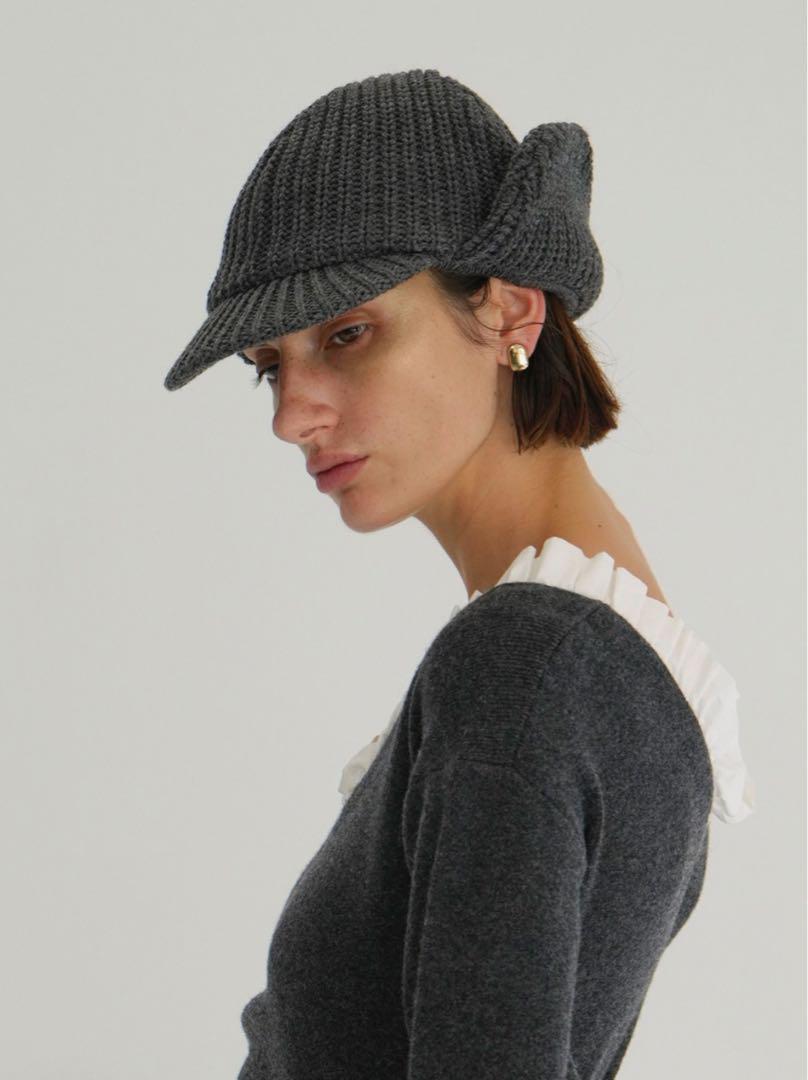 KIJIMA TAKAYUKI × CLANE WOOL KNIT EAR CAP - Hats