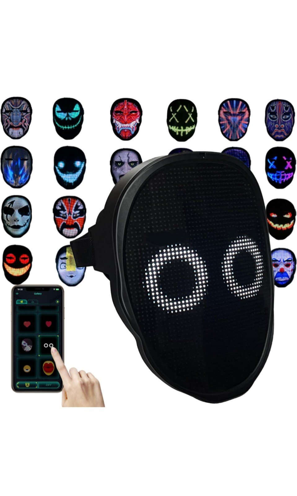 LED Bluetooth Mask Rechargeable NEW