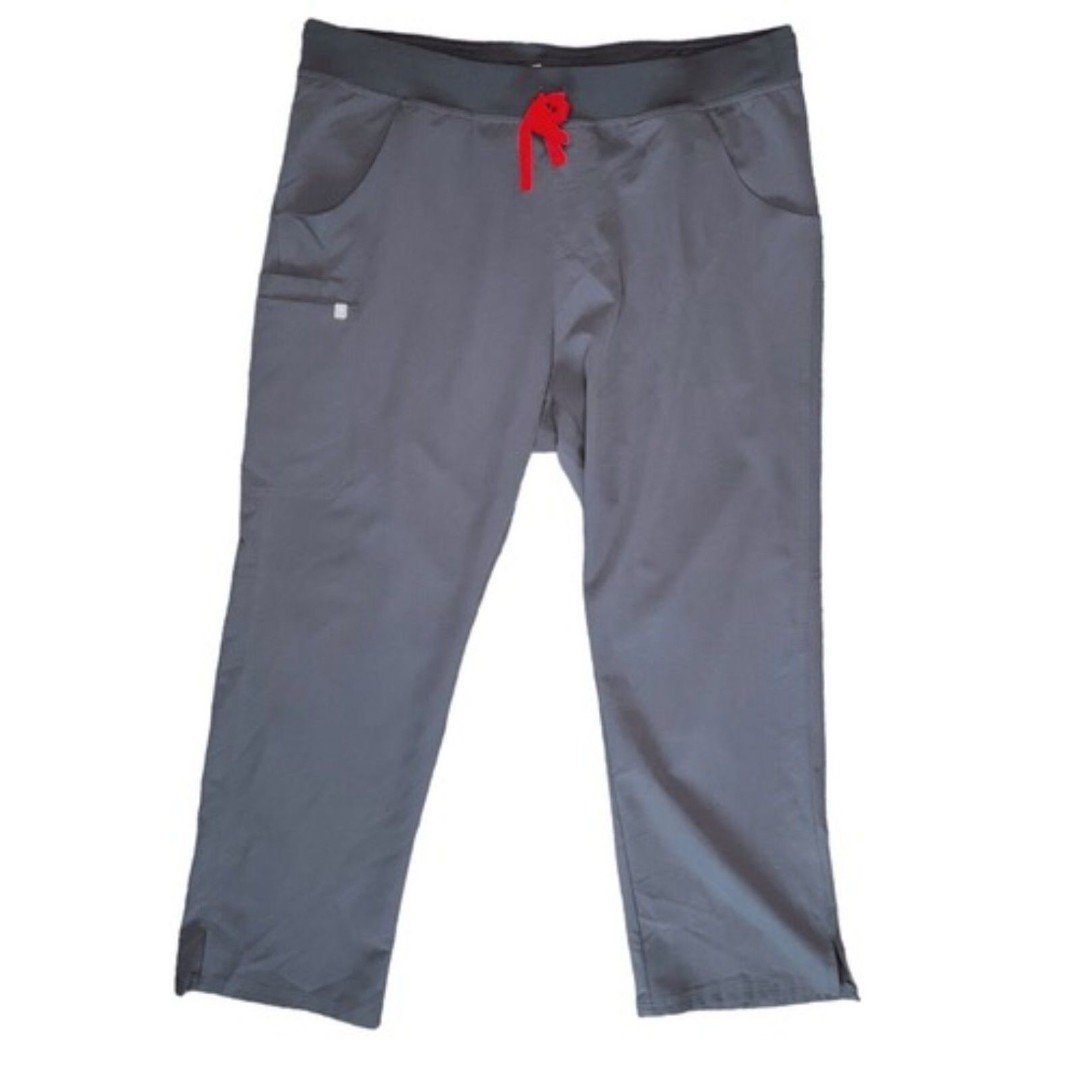 Figs High Rise Drawstring Cairo Cargo Scrubs Pants Men Size XL Black Vietnam