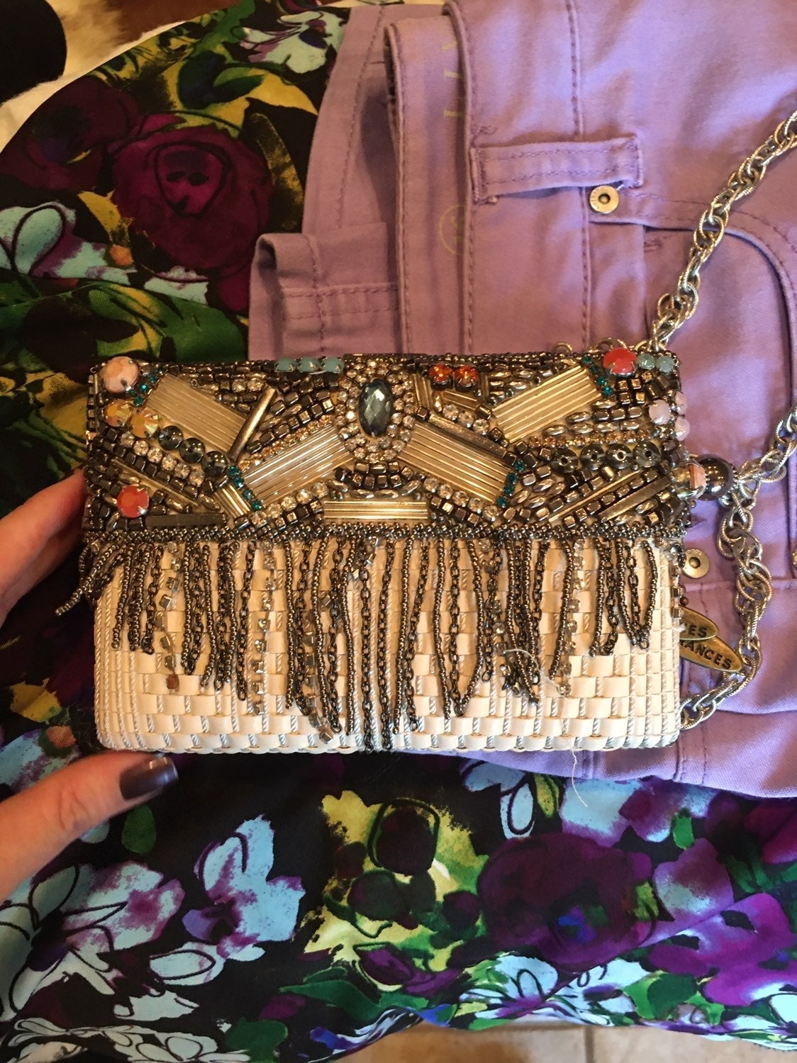 Mary Frances Bead & Fringe Purse!
