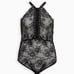 Torrid Black Lace Up Harness Bodysuit