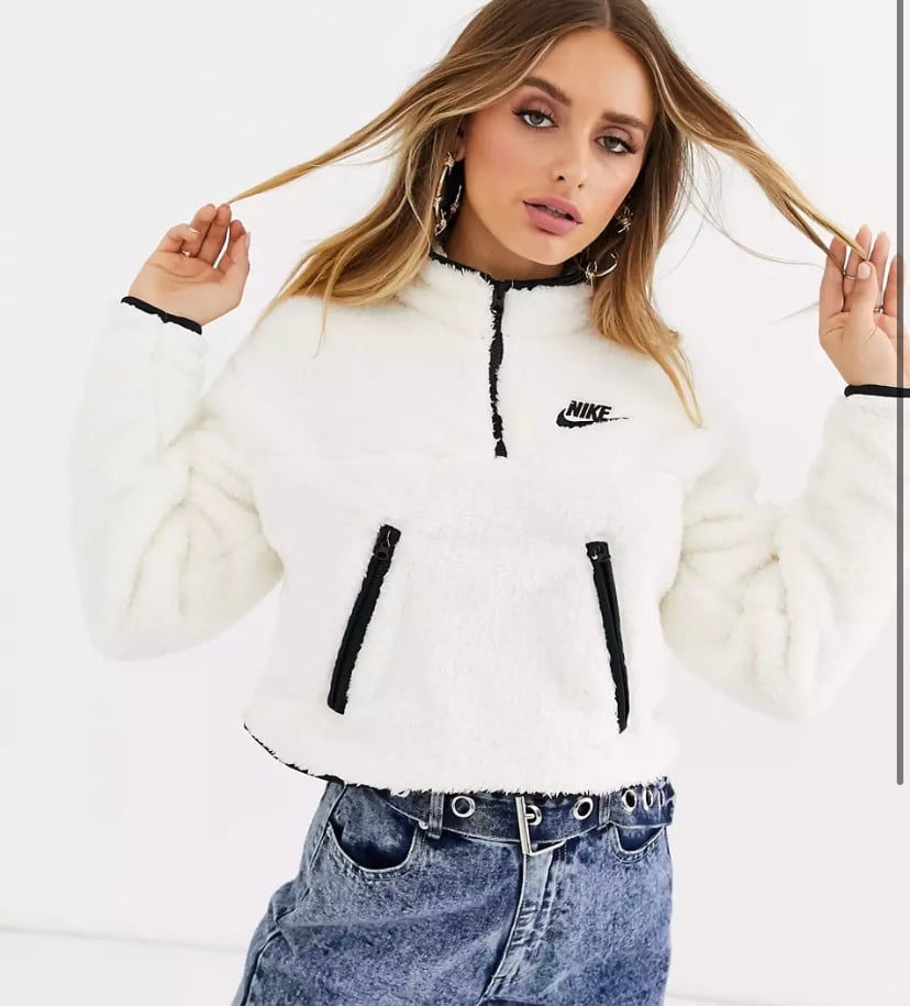 Nike SPORTSWEAR QUARTER-ZIP FLEECE CROPPED SWEATER 1X