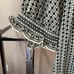 Max Studio L Maxi Dress Black & White Geometric Ruffles Button Front Pockets NWT