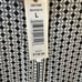 Max Studio L Maxi Dress Black & White Geometric Ruffles Button Front Pockets NWT