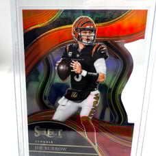 2023 Select Joe Burrow Club Level Orange Die-Cut Team Color Match #'d /399
