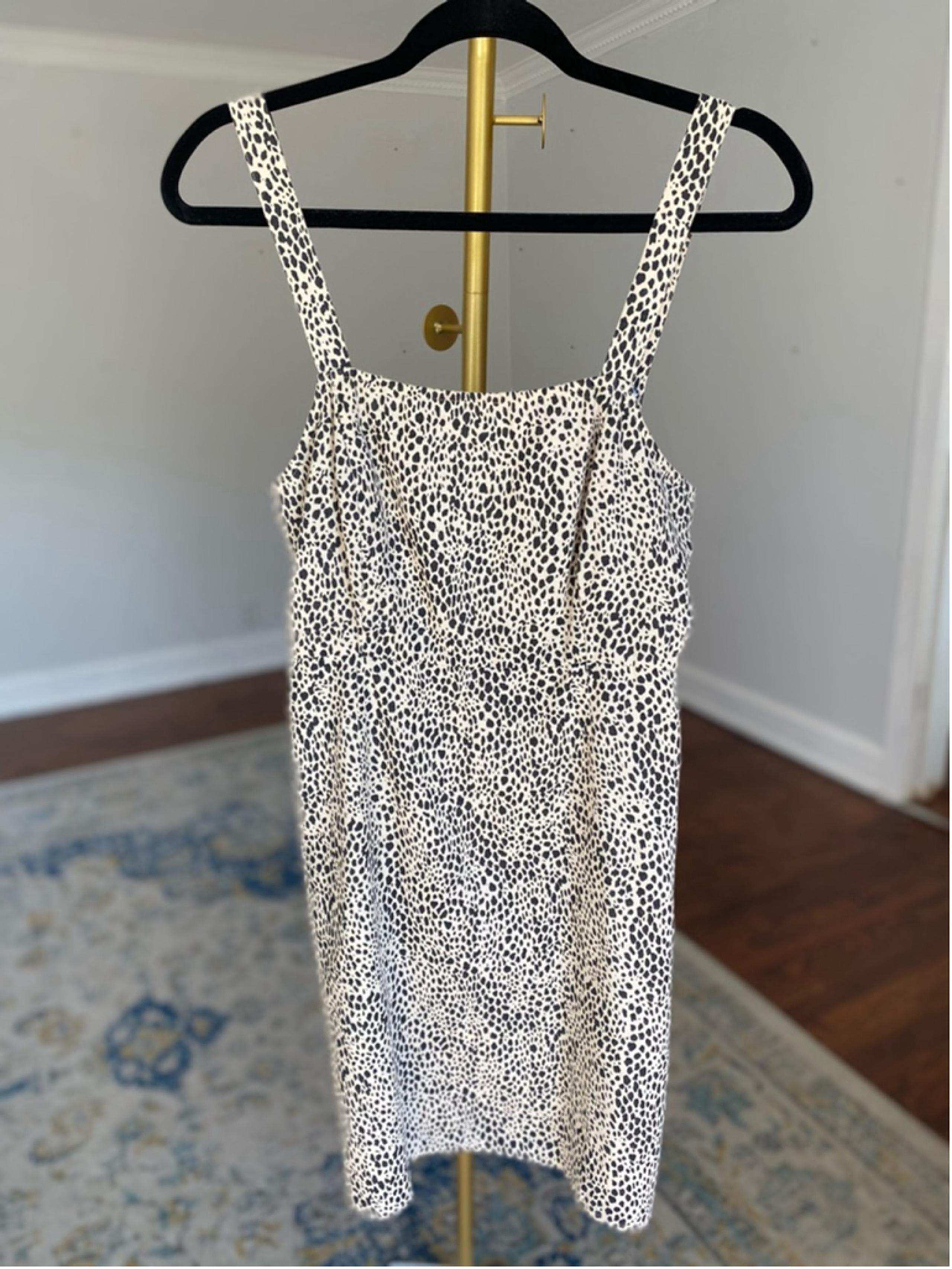 American Eagle Linen Mini Dress Animal Print Summer Coastalcore Brunch Beach Y2K